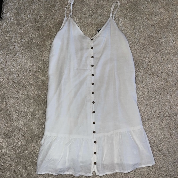 American Eagle White Button Up Mini Dress